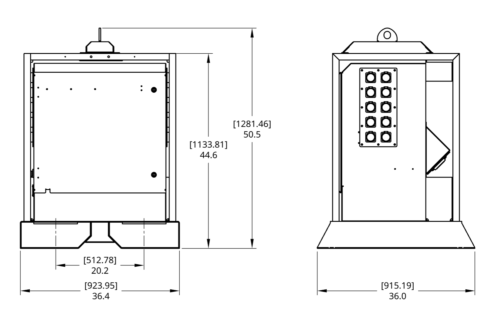 SBP-400-ATS dimension drawing